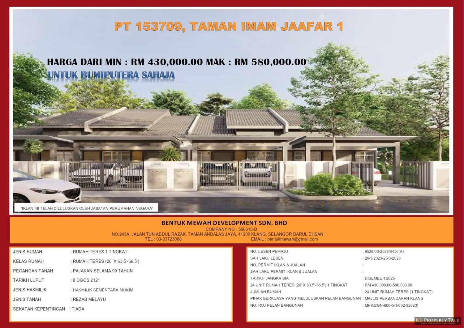 Pt 153709, Taman Imam Jaafar 1
